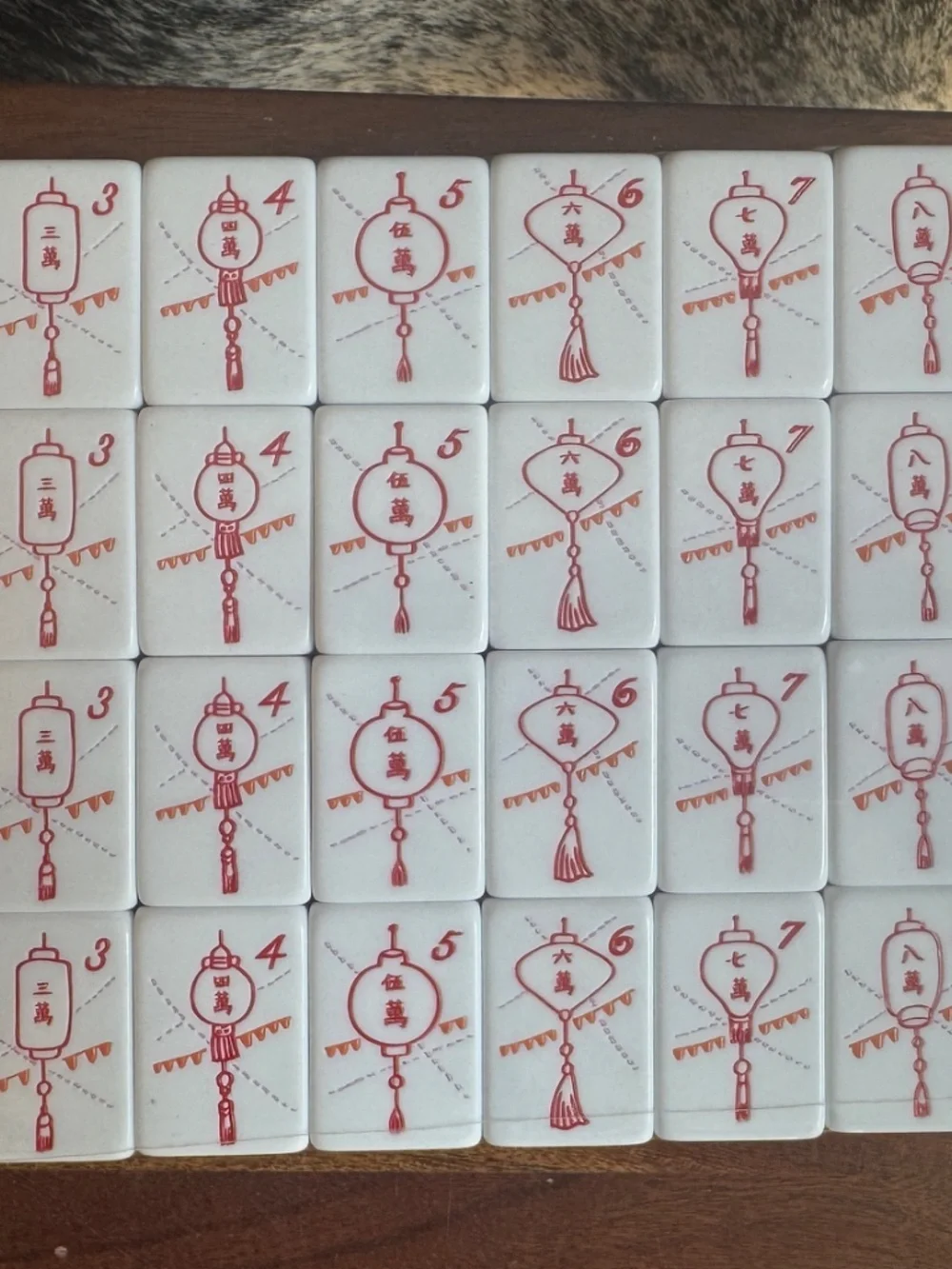 American Mahjong Tile Set NEW, 7 day deliver:Jade with lavender-Pink, cream face - Picture 10 of 11